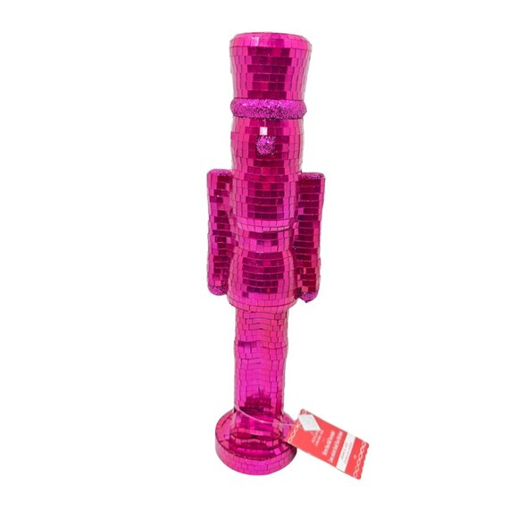 Ashland Blue Mirror Ball & Glitter Disco 13" Nutcracker Tabletop Decor NEW - Picture 6 of 13